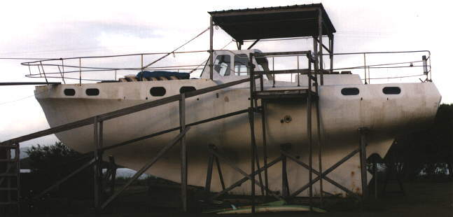 1989 Banyandah leaves the water after 16 years of service